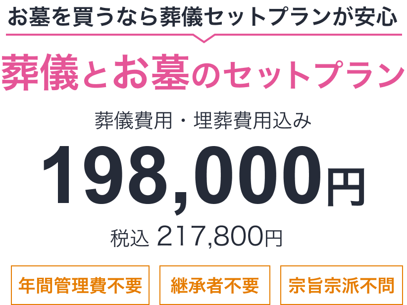 葬儀とお墓のセットプラン